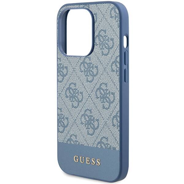 Etui Guess GUHCP15LG4GLBL iPhone 15 Pro 6.1" niebieski/blue hardcase 4G Stripe Collection Case