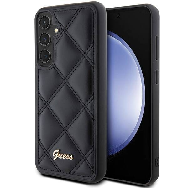 Etui Guess GUHCS23FEPSQSQSK Samsung Galaxy S23 FE S711 czarny/black hardcase Quilted Metal Logo Case