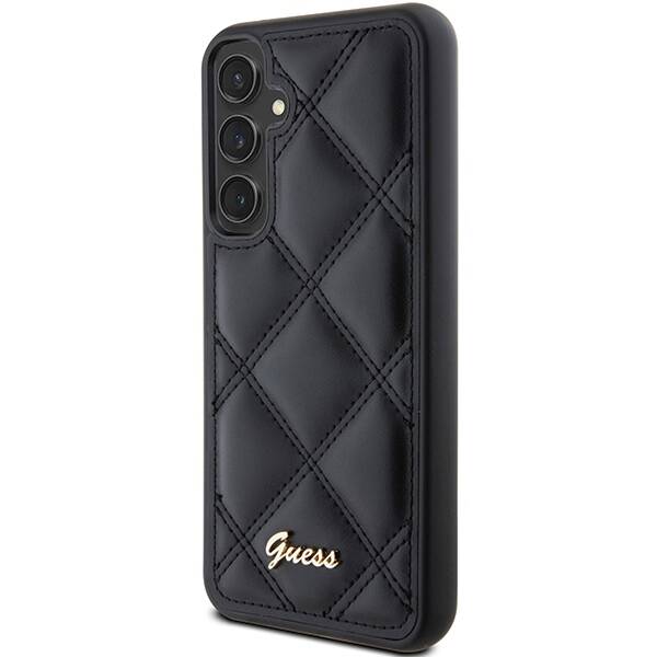 Etui Guess GUHCS23FEPSQSQSK Samsung Galaxy S23 FE S711 czarny/black hardcase Quilted Metal Logo Case