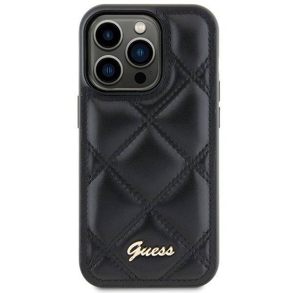 Etui Guess GUHCS23FEPSQSQSK Samsung Galaxy S23 FE S711 czarny/black hardcase Quilted Metal Logo Case