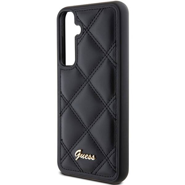 Etui Guess GUHCS23FEPSQSQSK Samsung Galaxy S23 FE S711 czarny/black hardcase Quilted Metal Logo Case