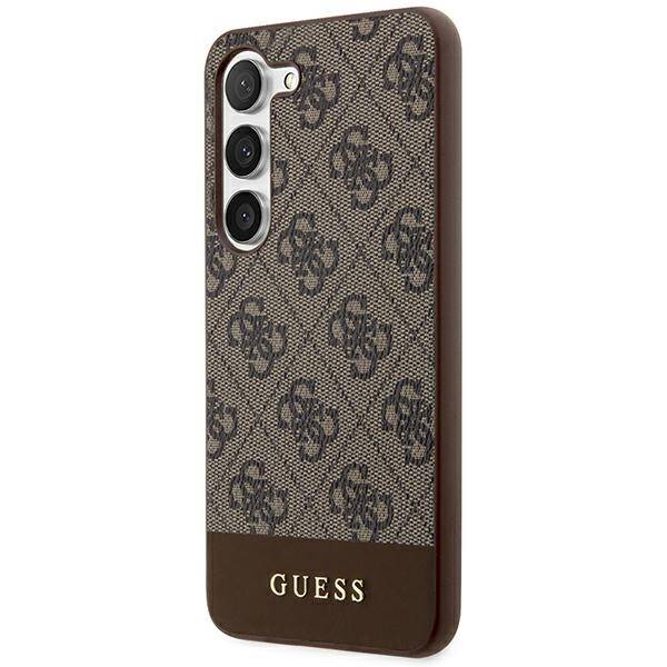 Etui Guess GUHCS24MG4GLBR Samsung Galaxy S24 Plus S926 brązowy/brown hardcase 4G Stripe Collection Case