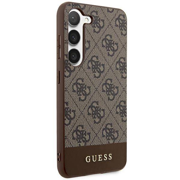 Etui Guess GUHCS24MG4GLBR Samsung Galaxy S24 Plus S926 brązowy/brown hardcase 4G Stripe Collection Case