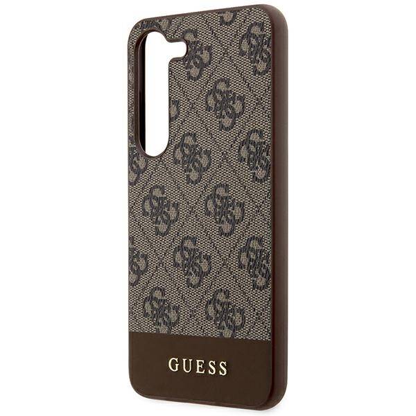 Etui Guess GUHCS24MG4GLBR Samsung Galaxy S24 Plus S926 brązowy/brown hardcase 4G Stripe Collection Case