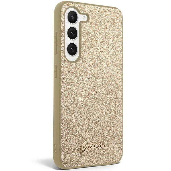 Etui Guess GUHCS24SHGGSHD Samsung Galaxy S24 S921 złoty/gold hardcase Glitter Script Case