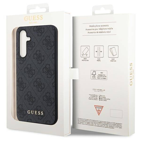 Etui Guess GUHCSA54G4GFGR A54 5G A546 szary/grey hard case 4G Metal Gold Logo Case