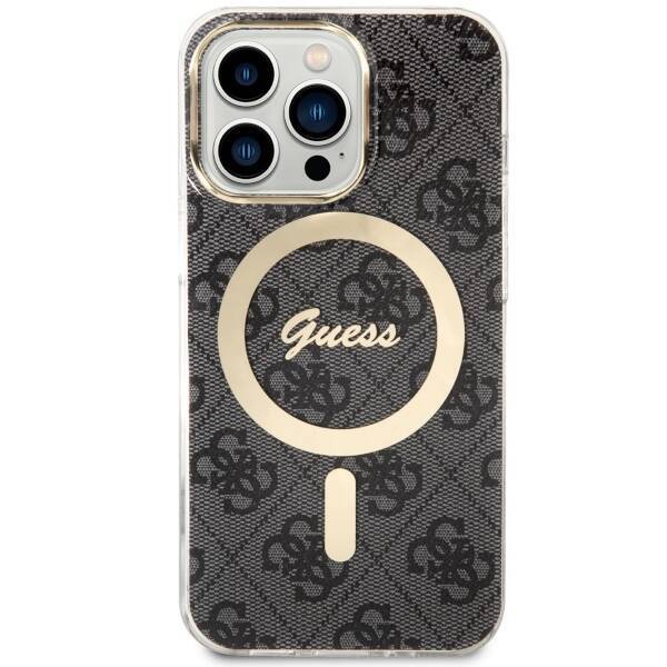 Etui Guess GUHMP13LH4STK iPhone 13 Pro / 13 6.1" czarny/black hardcase 4G MagSafe Case