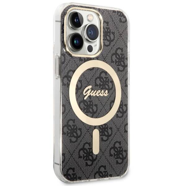 Etui Guess GUHMP13LH4STK iPhone 13 Pro / 13 6.1" czarny/black hardcase 4G MagSafe Case