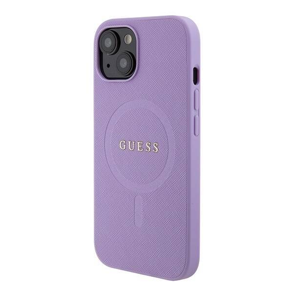 Etui Guess GUHMP15MPSAHMCU iPhone 15 Plus 6.7" fioletowy/purple hardcase Saffiano MagSafe Case