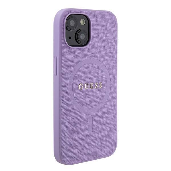 Etui Guess GUHMP15MPSAHMCU iPhone 15 Plus 6.7" fioletowy/purple hardcase Saffiano MagSafe Case