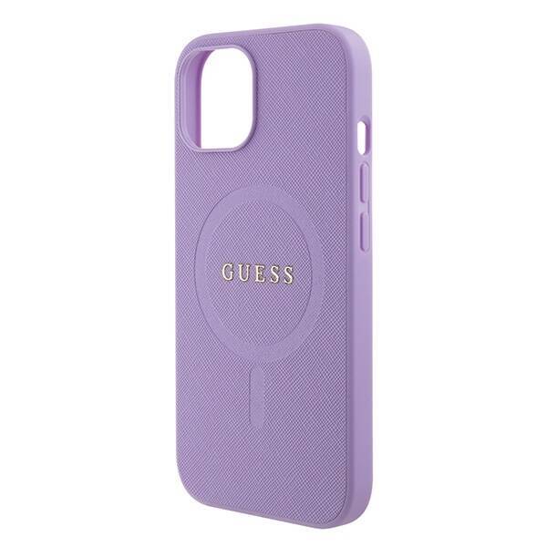 Etui Guess GUHMP15MPSAHMCU iPhone 15 Plus 6.7" fioletowy/purple hardcase Saffiano MagSafe Case