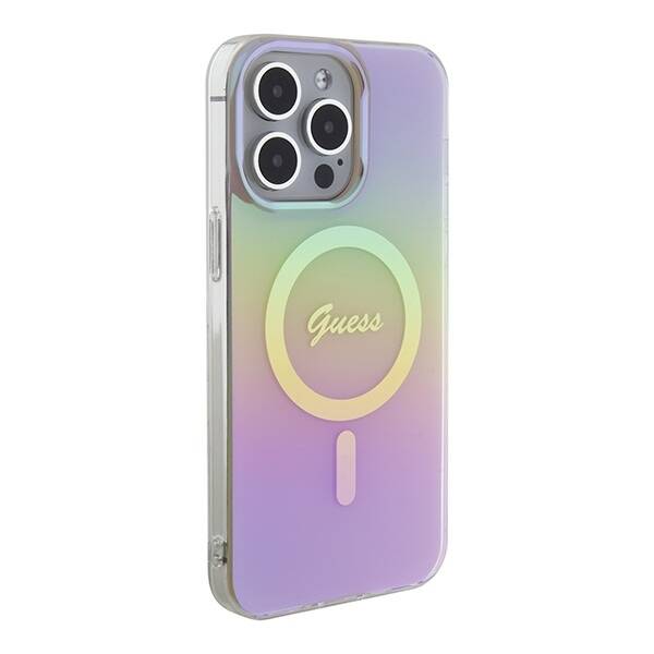 Etui Guess GUHMP15XHITSP iPhone 15 Pro Max 6.7" różowy/pink hardcase IML Iridescent MagSafe Case