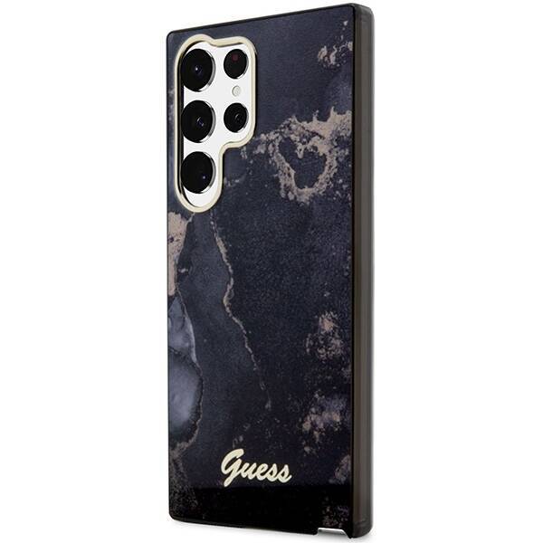 Etui Guess Guhcs23lhtmrsk S23 Ultra S918 Czarny/black Hardcase Golden Marble Collection Case