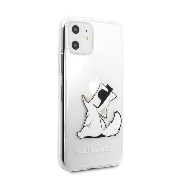 Etui KARL LAGERFELD Apple iPhone 11 Choupette Fun Bezbarwny Case