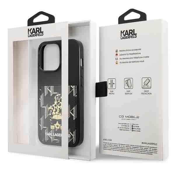 Etui KARL LAGERFELD Apple iPhone 13 13 Pro Karlimals Cardslot Czarny Hardcase