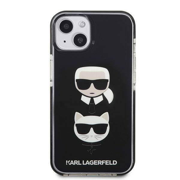 Etui KARL LAGERFELD Apple iPhone 13 Mini Karl&Choupette Head Czarny Hardcase