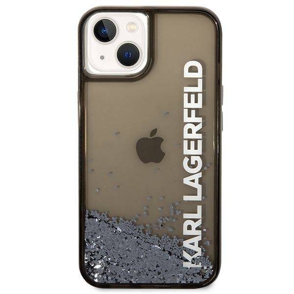 Etui KARL LAGERFELD Apple iPhone 14 Liquid Glitter Elong Czarny Hardcase