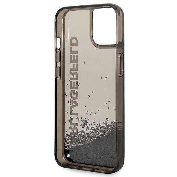 Etui KARL LAGERFELD Apple iPhone 14 Liquid Glitter Elong Czarny Hardcase