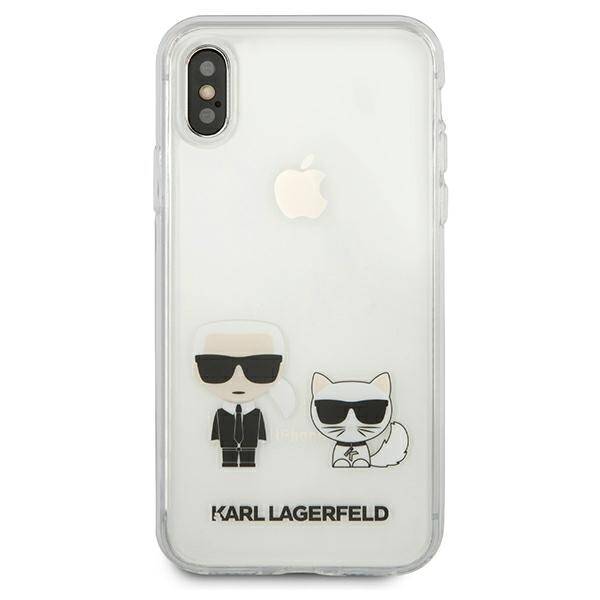 Etui KARL LAGERFELD Apple iPhone X Xs Karl & Choupette KLHCPXCKTR Bezbarwny Hardcase