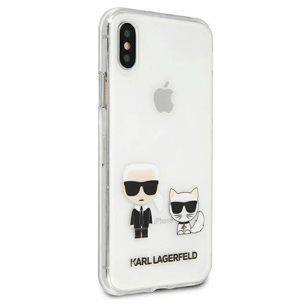 Etui KARL LAGERFELD Apple iPhone X Xs Karl & Choupette KLHCPXCKTR Bezbarwny Hardcase