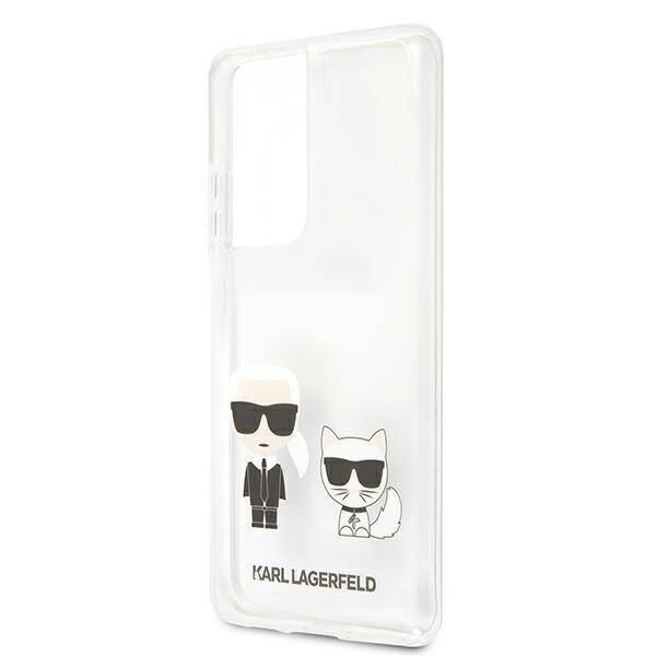 Etui KARL LAGERFELD Samsung Galaxy S21 Ultra Karl & Choupette Bezbarwny Hardcase