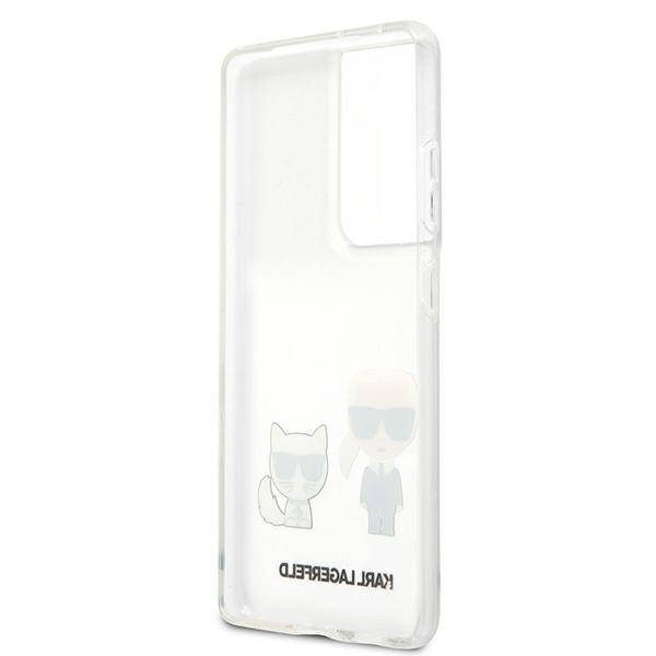 Etui KARL LAGERFELD Samsung Galaxy S21 Ultra Karl & Choupette Bezbarwny Hardcase