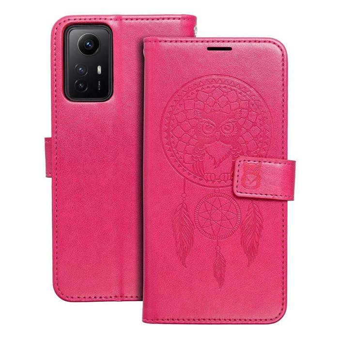 Etui Kabura Mezzo Book Do Xiaomi Redmi Note 12S Łapacz Snów Magenta Case