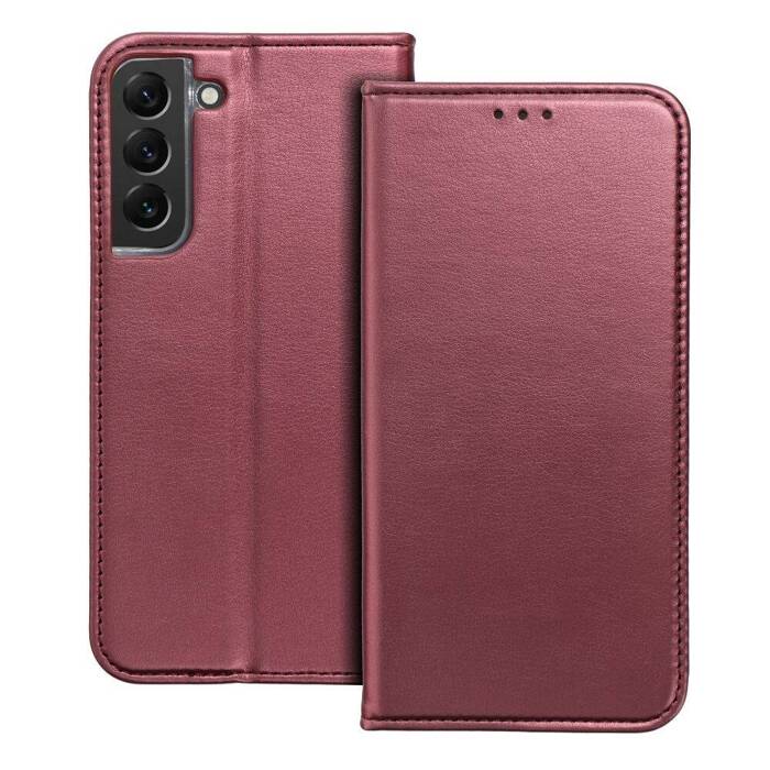 Etui Kabura Smart Magneto do SAMSUNG S23 FE burgundowy Case