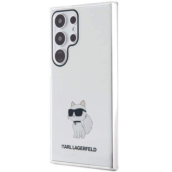 Etui Karl Lagerfeld KLHCS24LHNCHTCT Samsung Galaxy S24 Ultra S928 transparent hardcase IML Choupette Case