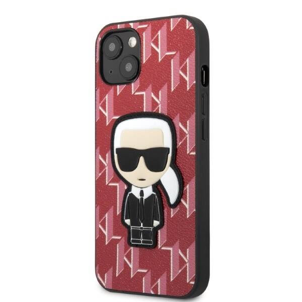 Etui Karl Lagerfeld Klhcp13mpmnikpi iPhone 13 6,1" Hardcase Czerwony/red Monogram Ikonik Patch Case