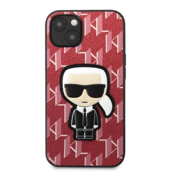 Etui Karl Lagerfeld Klhcp13mpmnikpi iPhone 13 6,1" Hardcase Czerwony/red Monogram Ikonik Patch Case