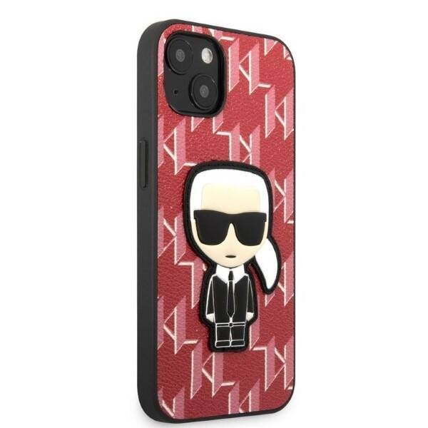 Etui Karl Lagerfeld Klhcp13mpmnikpi iPhone 13 6,1" Hardcase Czerwony/red Monogram Ikonik Patch Case