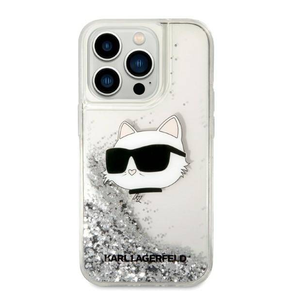 Etui Karl Lagerfeld Klhcp14llnchcs Iphone 14 Pro 6,1" Srebrny/silver Hardcase Glitter Choupette Head Case