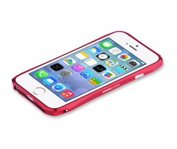 Etui LJY Hardcore iPhone 6 6S Aluminium Bumper Ramka Czerwony