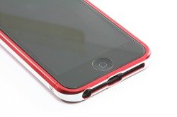 Etui LJY Sword 5+ iPhone 5 5S SE Aluminium Bumper Ramka RED