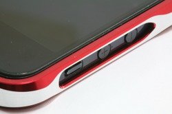 Etui LJY Sword 5+ iPhone 5 5S SE Aluminium Bumper Ramka RED