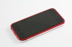 Etui LJY Sword 5+ iPhone 5 5S SE Aluminium Bumper Ramka RED