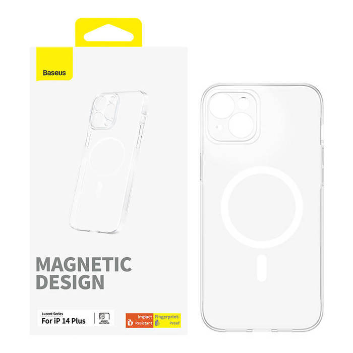 Etui Magnetyczne Etui na telefon iPhone 14 Plus Baseus OS-Lucent Series (Przezroczysty) Case