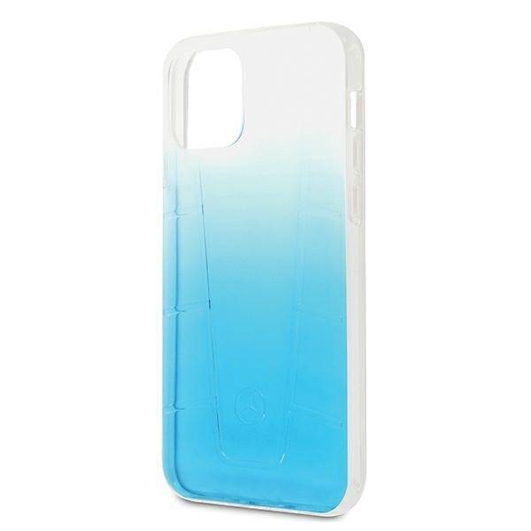 Etui Mercedes Apple iPhone 12 12 Pro Transparent Line Niebieski Case