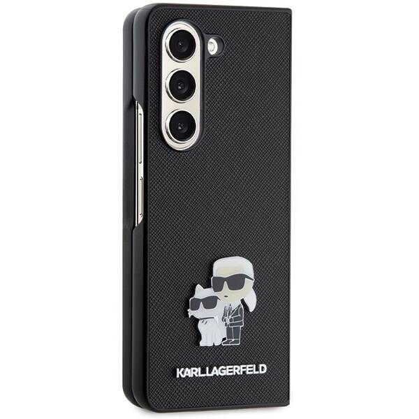 Etui Oryginalne Etui KARL LAGERFELD Hardcase KLHCZFD5SAKCNPK do Samsung Galaxy Fold 5 (Saffiano K&C PIN / czarny) Case