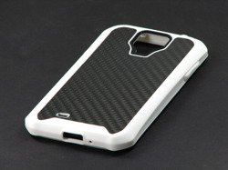 Etui Pokrowiec Samsung Galaxy S4 I9500 ITSKINS Atom Sheen Carbon Biały