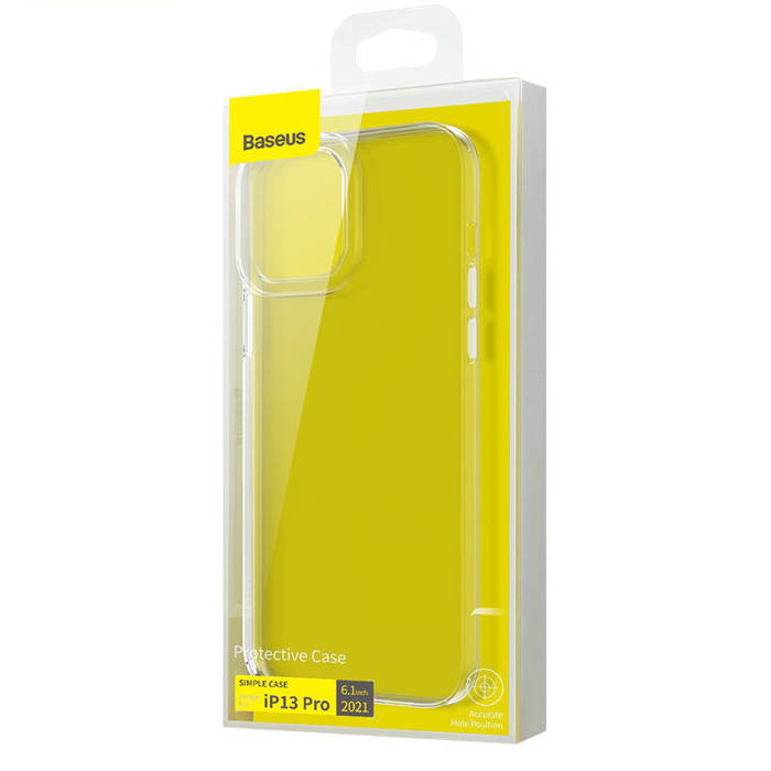 Etui Przeźroczyste Etui Baseus Simple Do iPhone 13 Pro (białe) Case