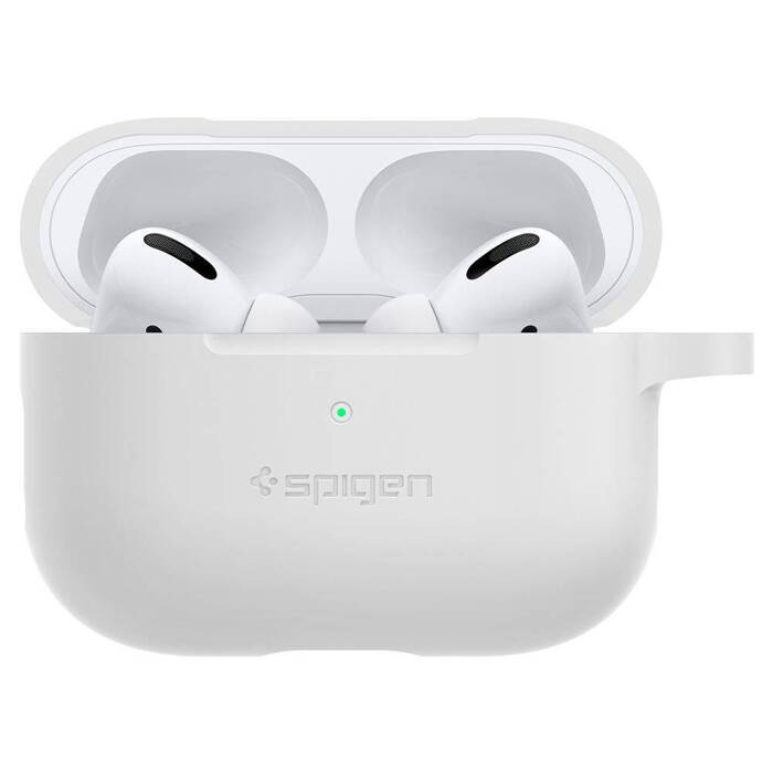 Etui SPIGEN Apple Airpods Pro Silicone Fit White Białe Case