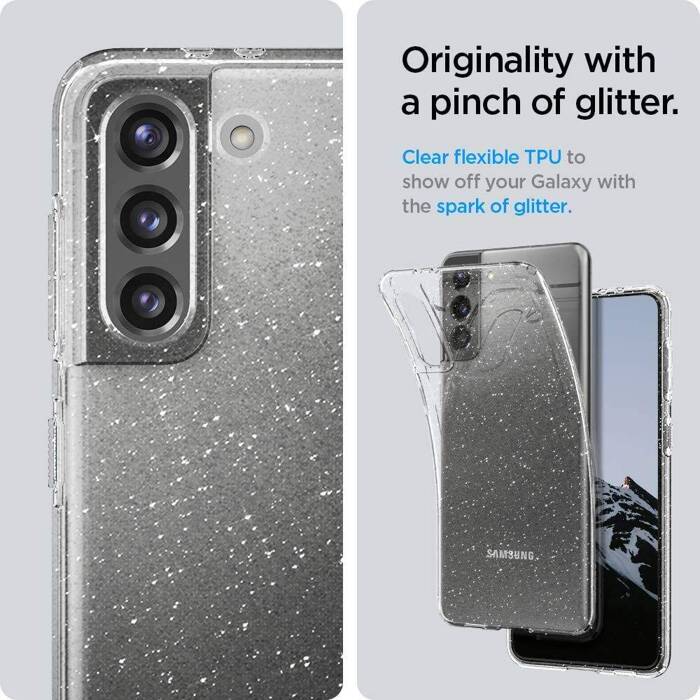 Etui SPIGEN Galaxy S21 Liquid Crystal Glitter Crystal Przeźroczyste Case