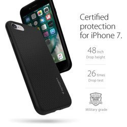 Etui SPIGEN Liquid Air Apple iPhone SE 2022 2020 7 8 Black Czarne Case