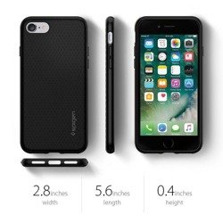 Etui SPIGEN Liquid Air Apple iPhone SE 2022 2020 7 8 Black Czarne Case