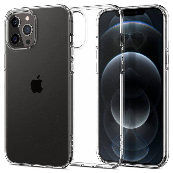 Etui SPIGEN Liquid Crystal iPhone 12 12 Pro Crystal Clear Przeźroczyste Case