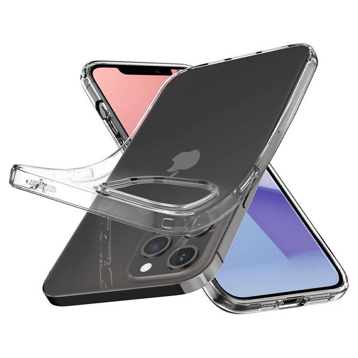 Etui SPIGEN Liquid Crystal iPhone 12 12 Pro Crystal Clear Przeźroczyste Case