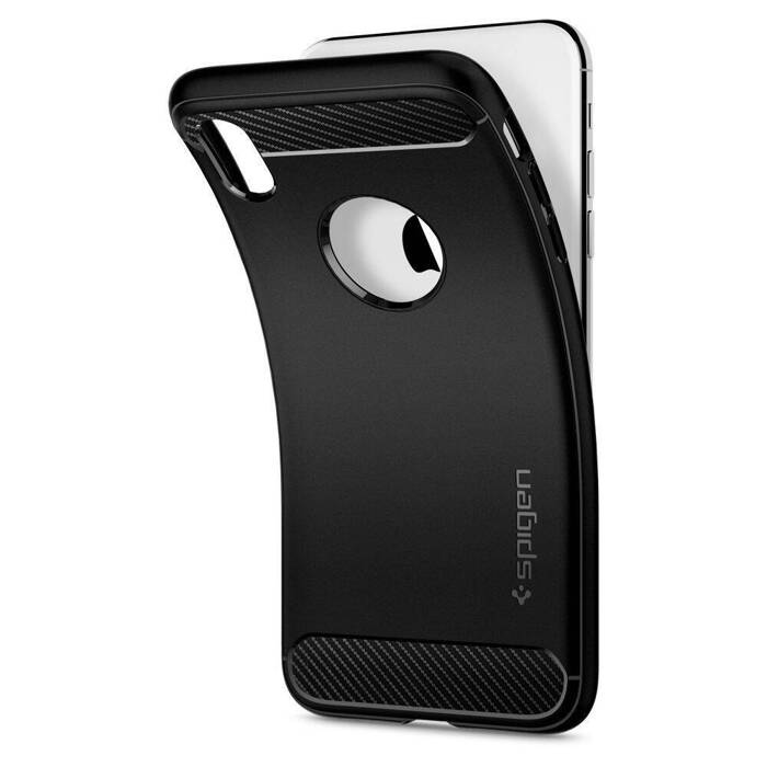 Etui SPIGEN Rugged Armor Apple Iphone X Xs Matte Black Czarne Case