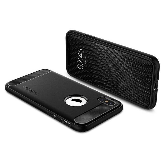 Etui SPIGEN Rugged Armor Apple Iphone X Xs Matte Black Czarne Case